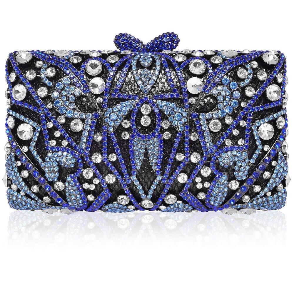 8220 Luxury Crystal Clutch Rhinestone Evening Bag for Party and Wedding